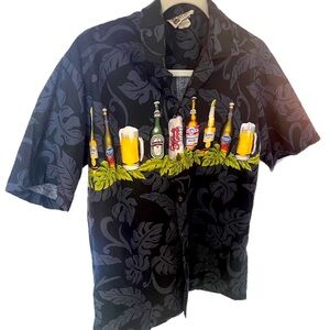 Very Cool Beer Bottle Hawaiian Shirt from the 70’s (men’s med. made in USA)
